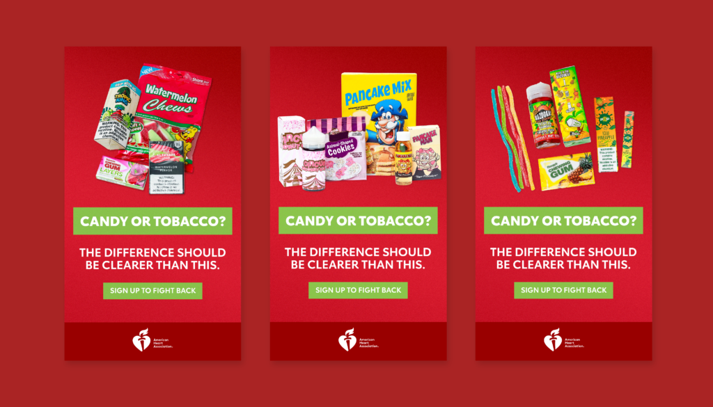 AHA Tobacco Campaign Screenshots